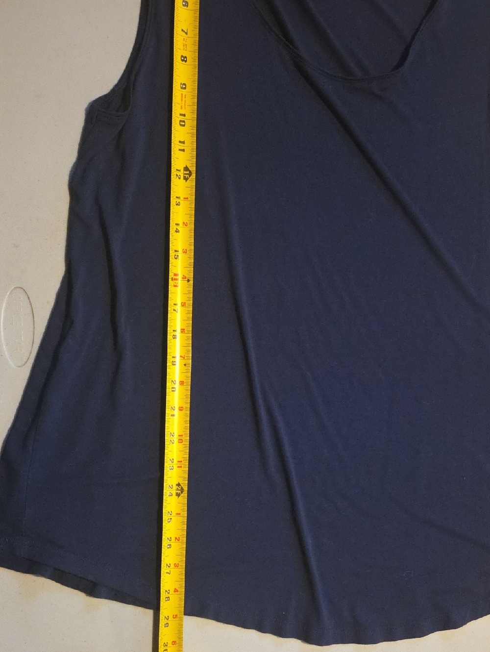 JM Collection Navy Tank Top XL - Picture 8 of 8